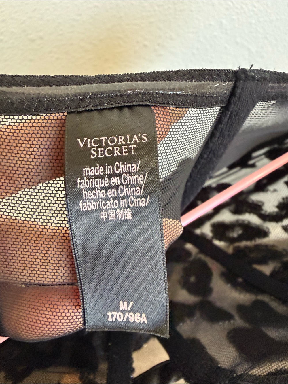 Victoria’s Secret Rare Black Velvet Leopard Corset Jumpsuit M - Picture 7 of 12